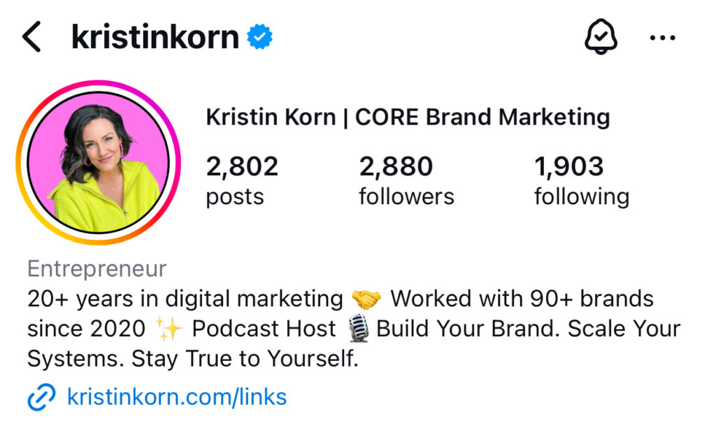 custom Instagram bio link guide